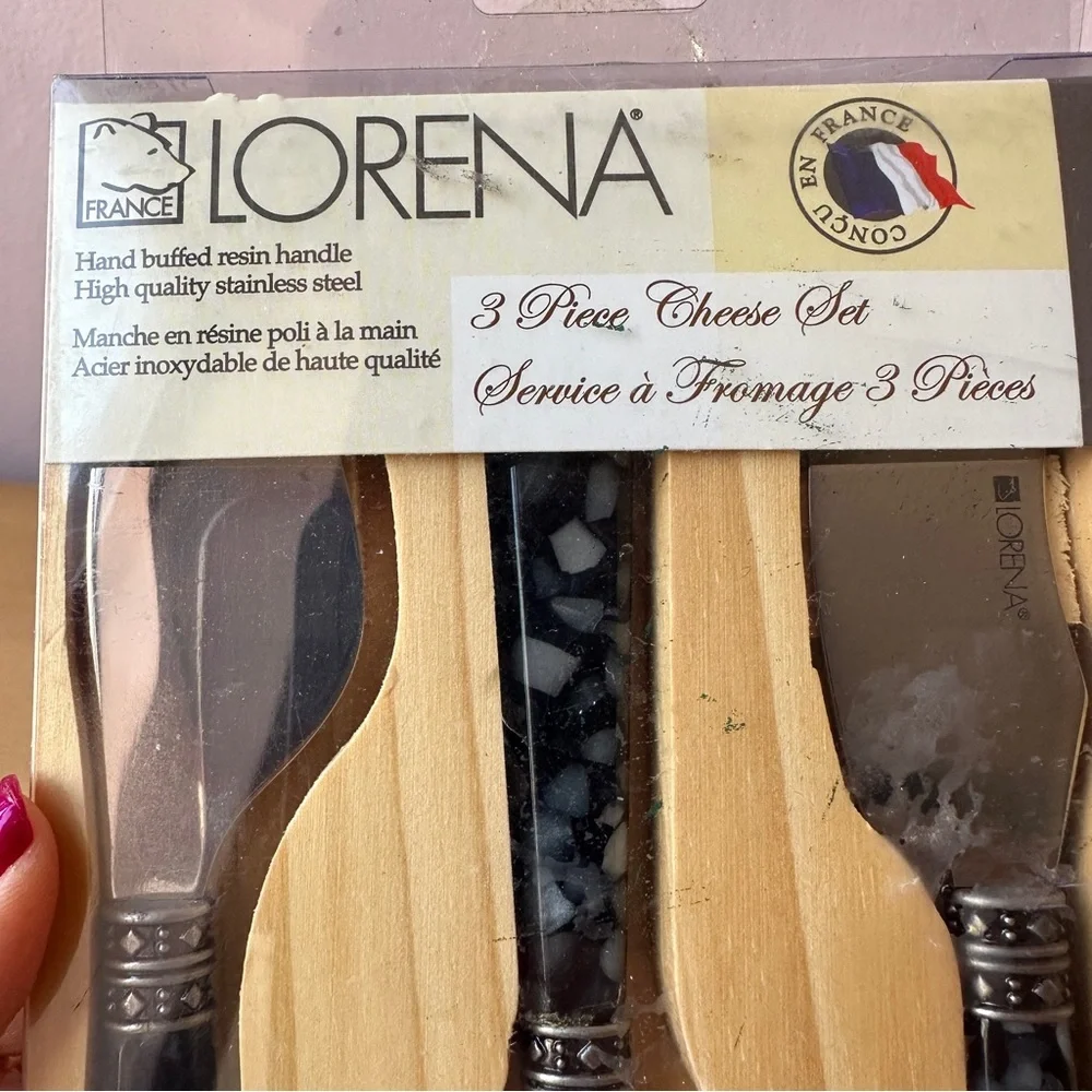 Lorena Brand New Cheese Board Serving Set 3 Pieces